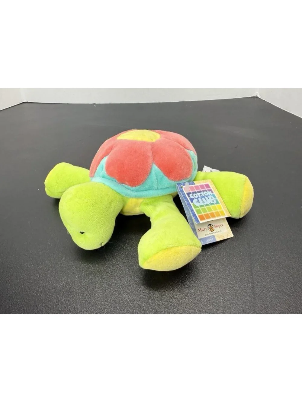 Vintage 1998 Mary Meyer Cotton Club Flirtle Turtle Plush Flower Shell 7 Inch